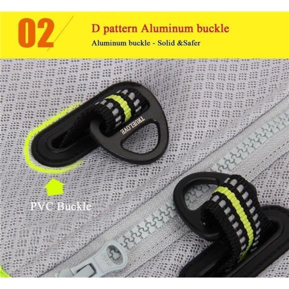 Dog Cooling Vest Harness Cooler Jacket Grey Green Medium - Picture 6 of 7